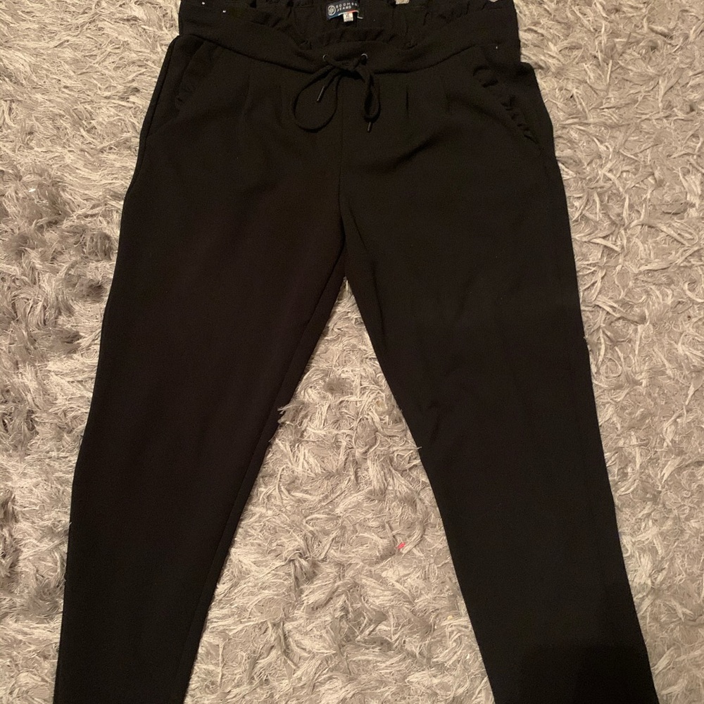 Black stretchy dress pants